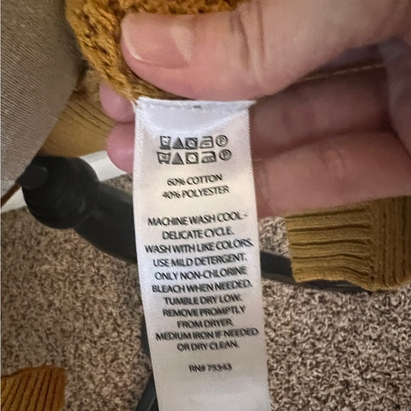 Max Studio Mustard Open-Front Cardigan Size Medium - Picture 12 of 15